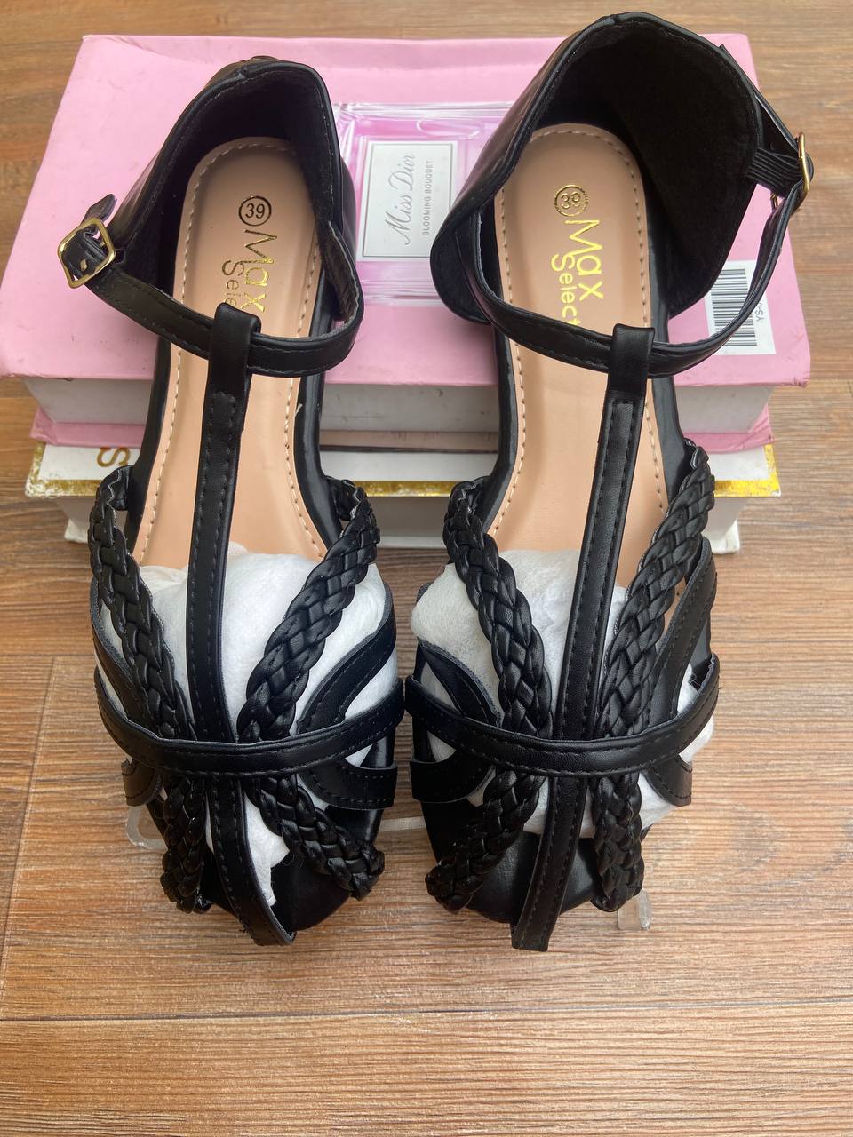 Leather sandals…