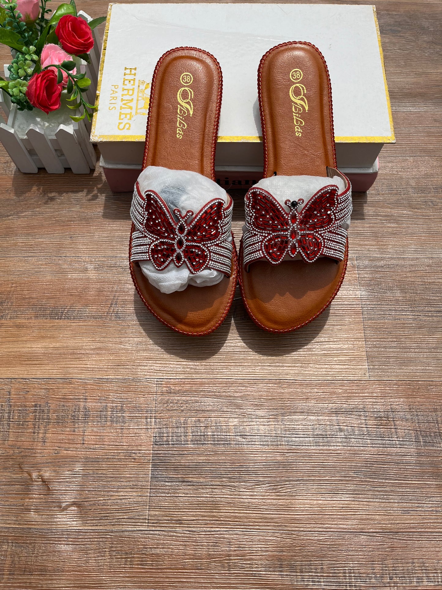 Butterfly slippers