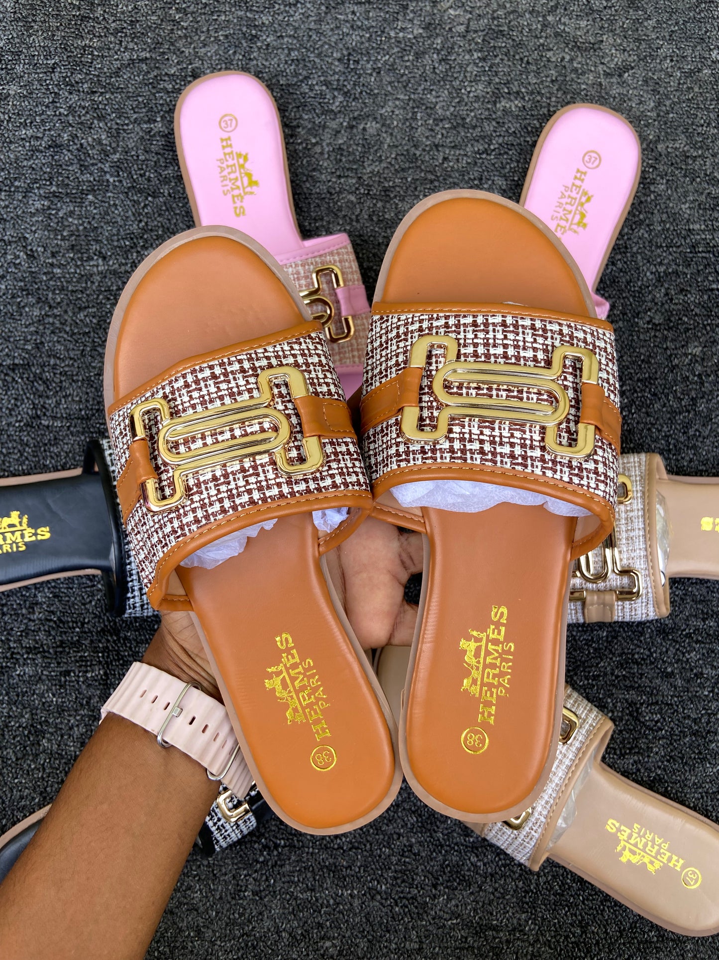 Hermes slippers
