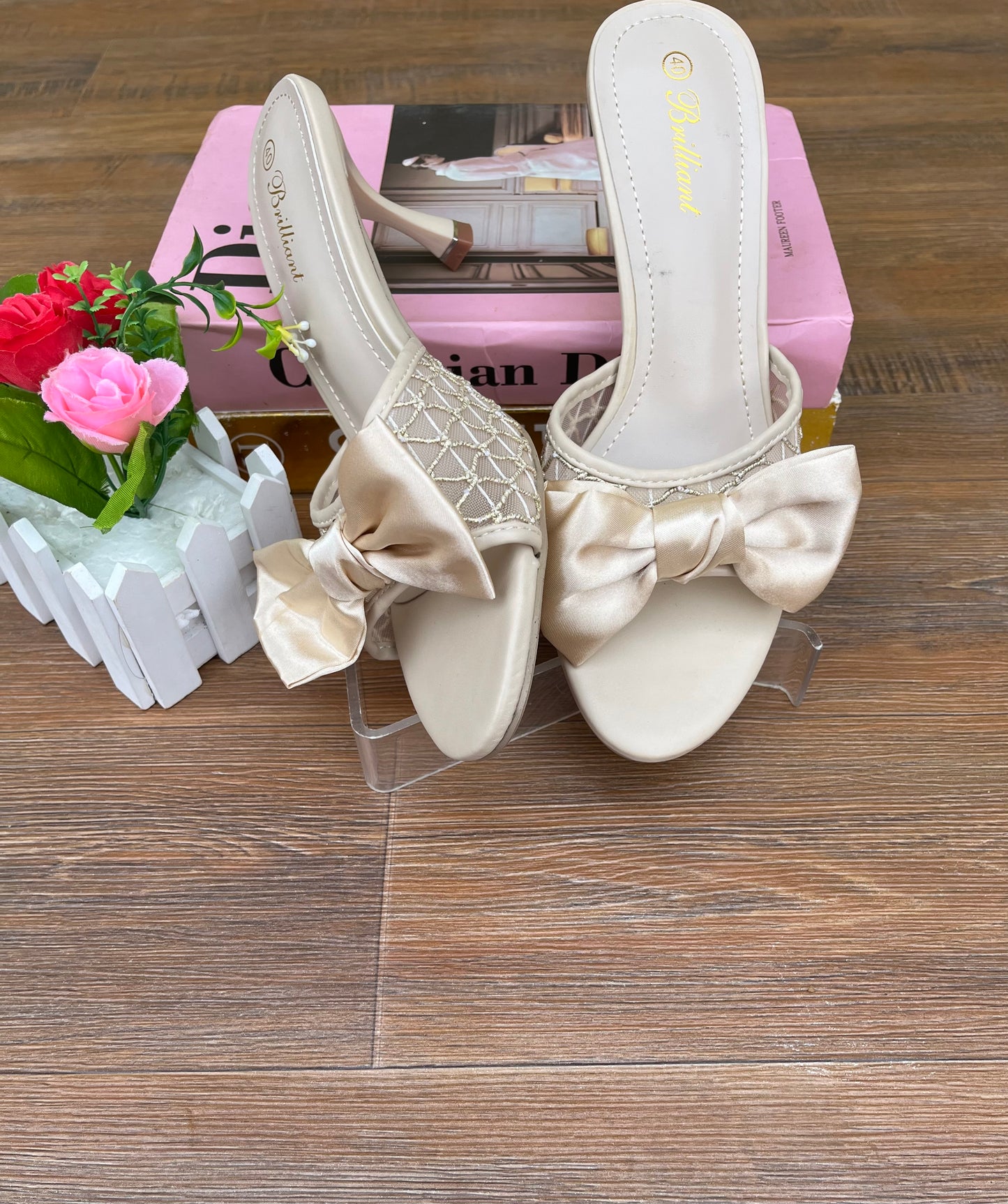 Brilliant net heels