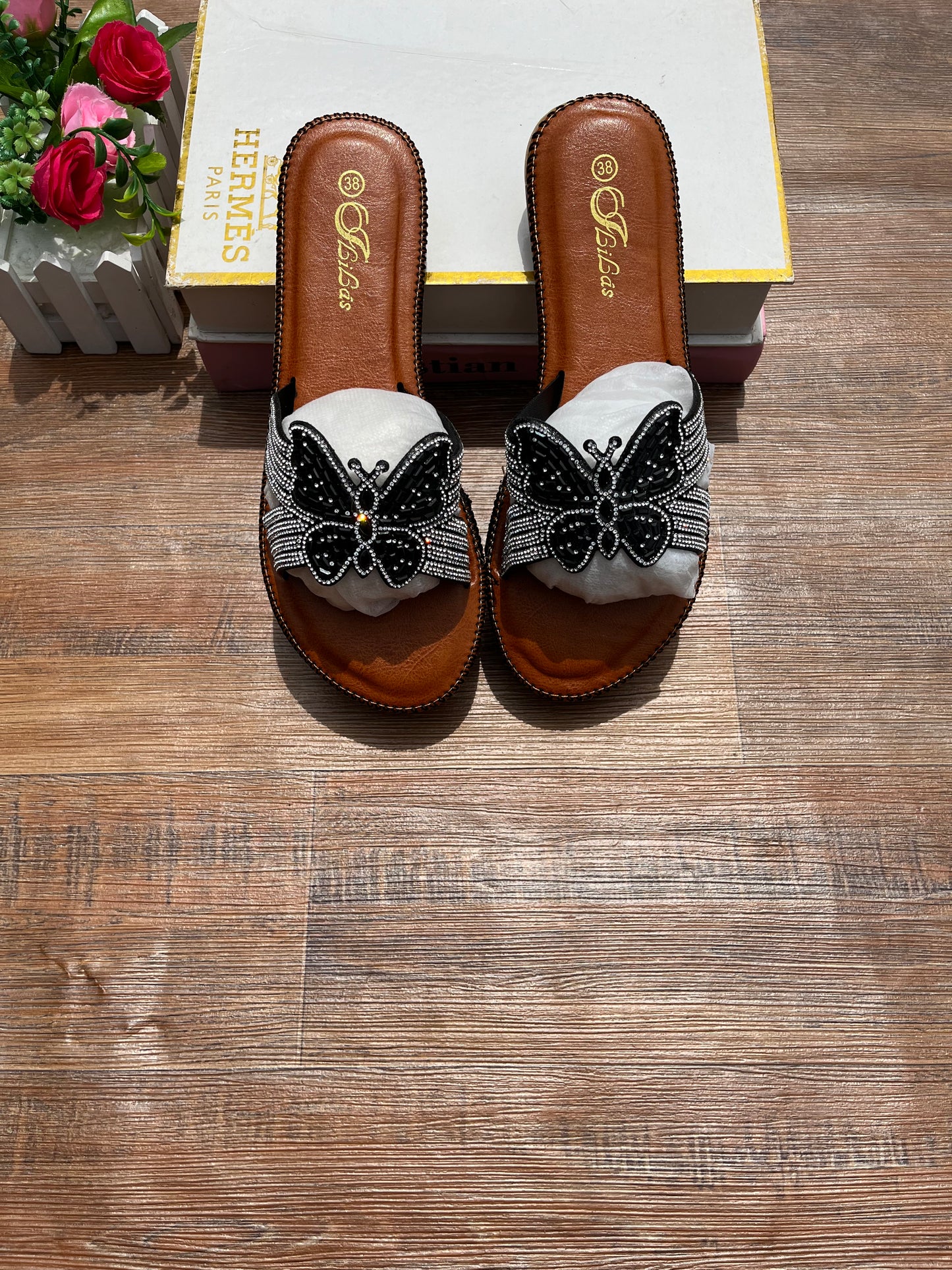 Butterfly slippers