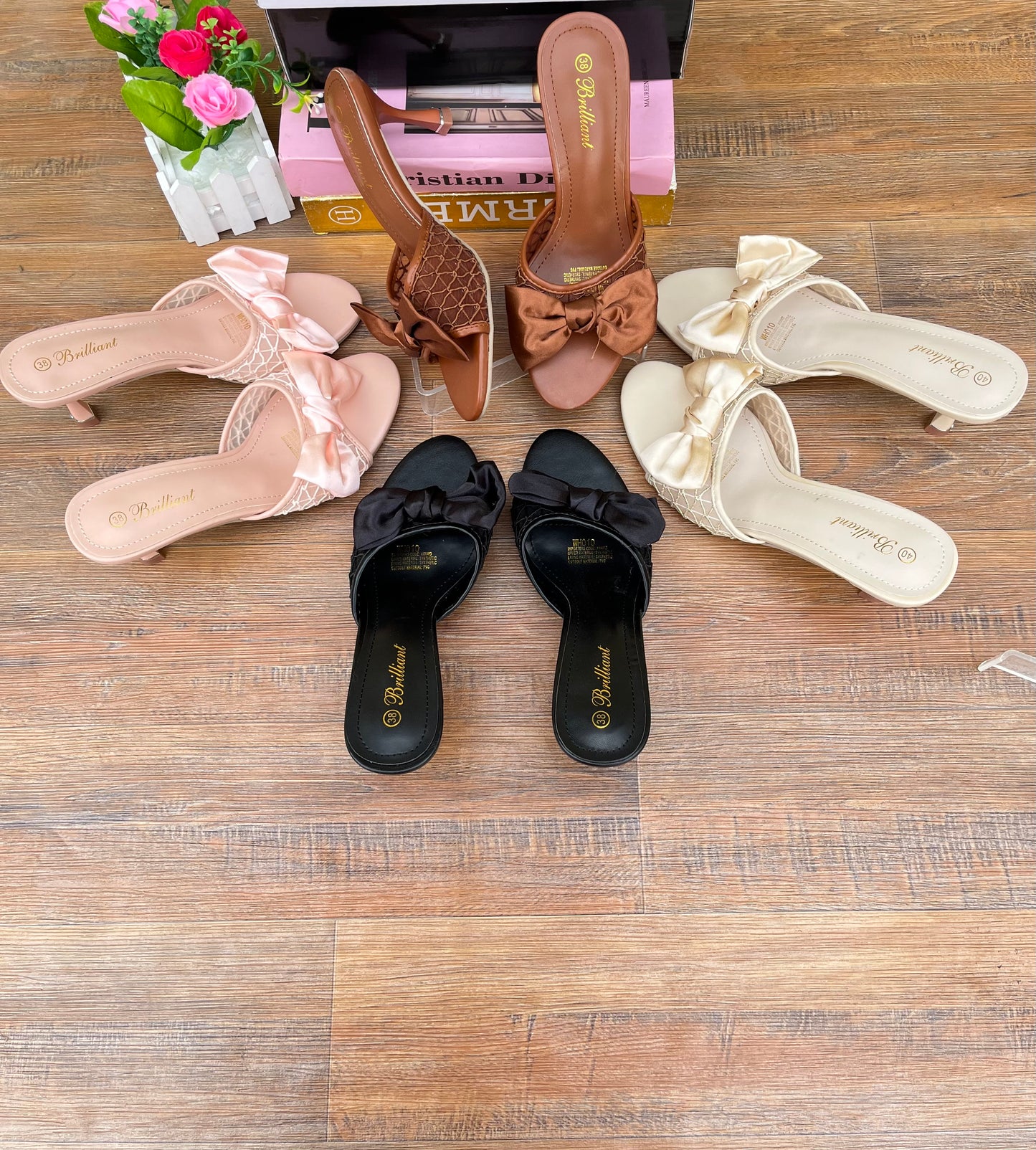 Brilliant net heels