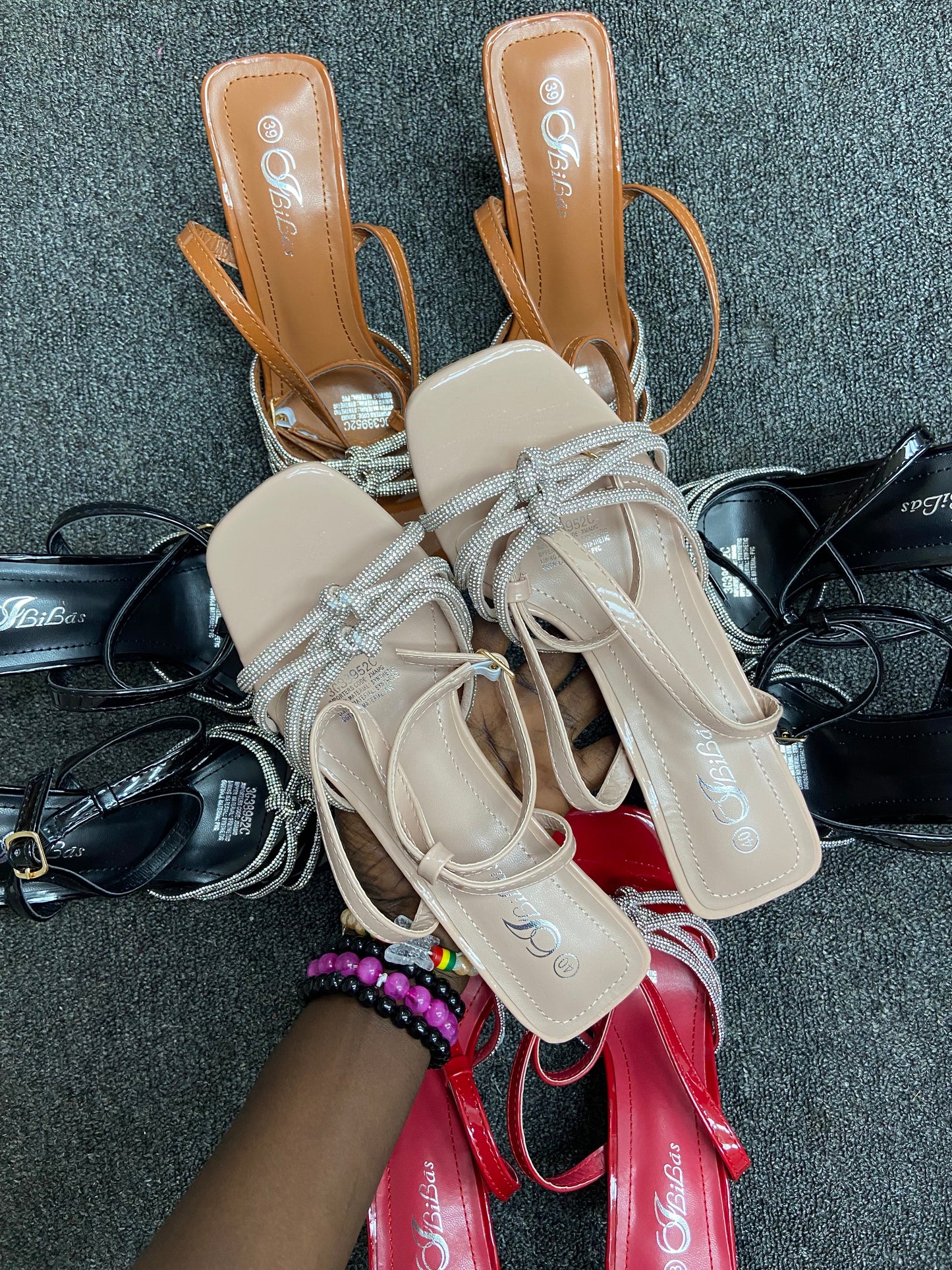 Lilas tie heels