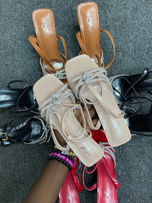 Lilas tie heels