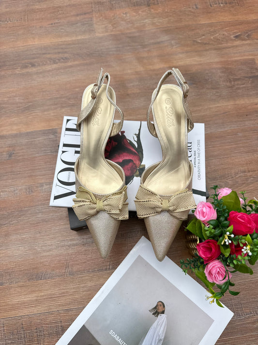 Lilas bow heels