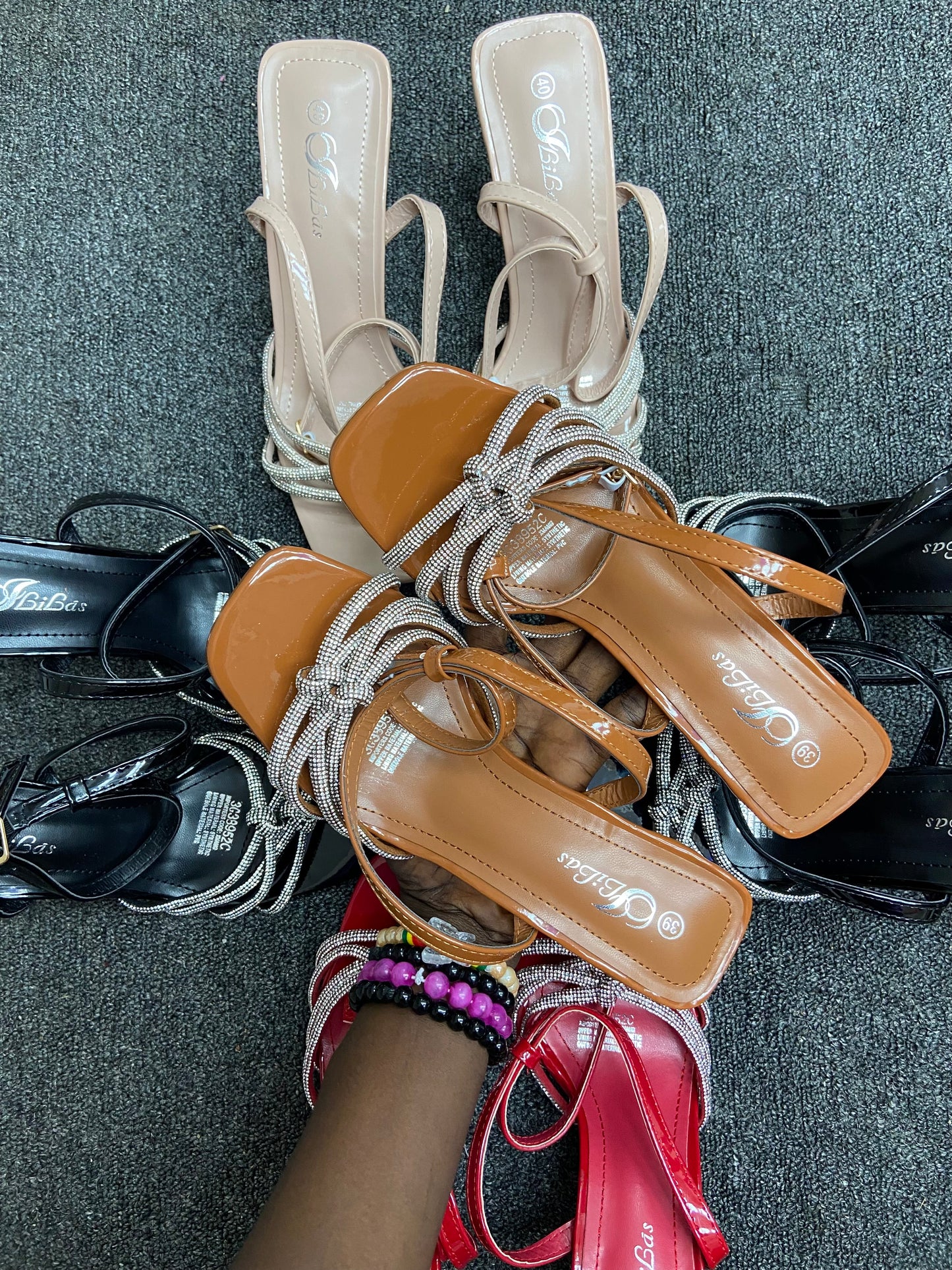 Lilas tie heels