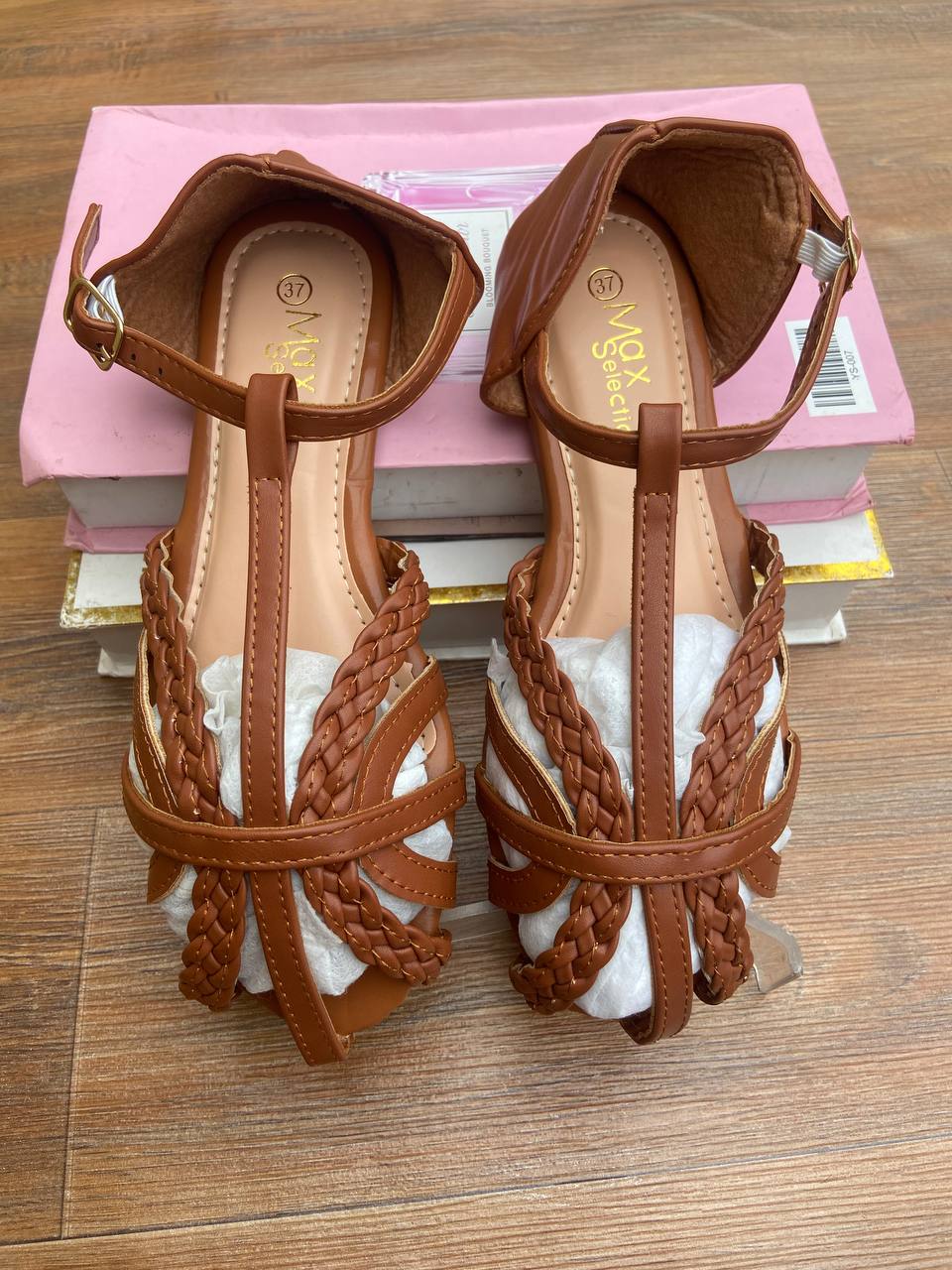 Leather sandals…