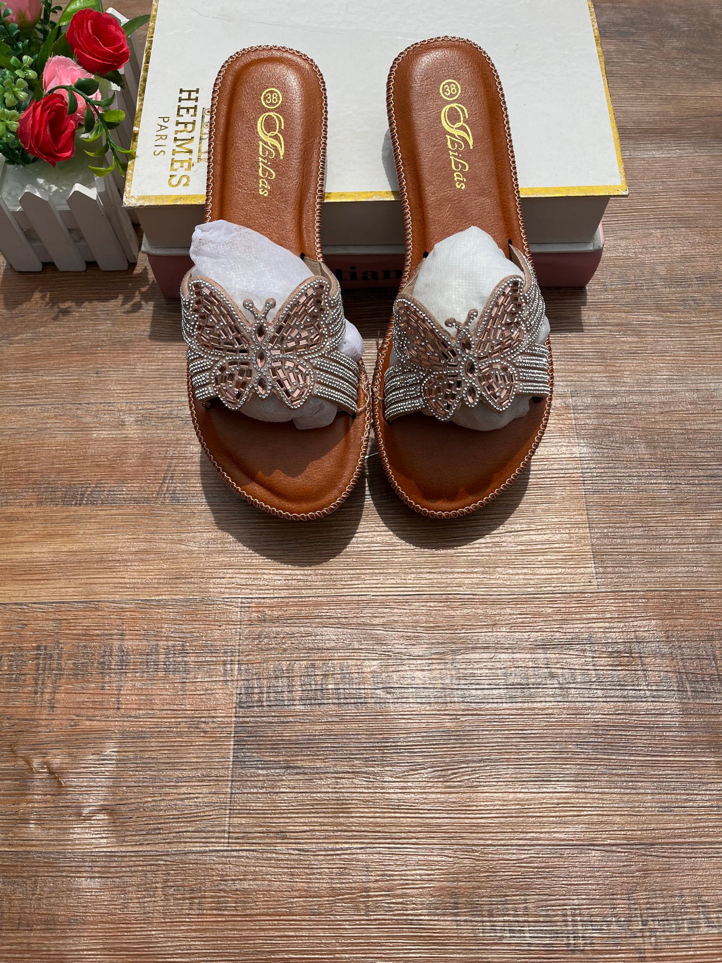 Butterfly slippers